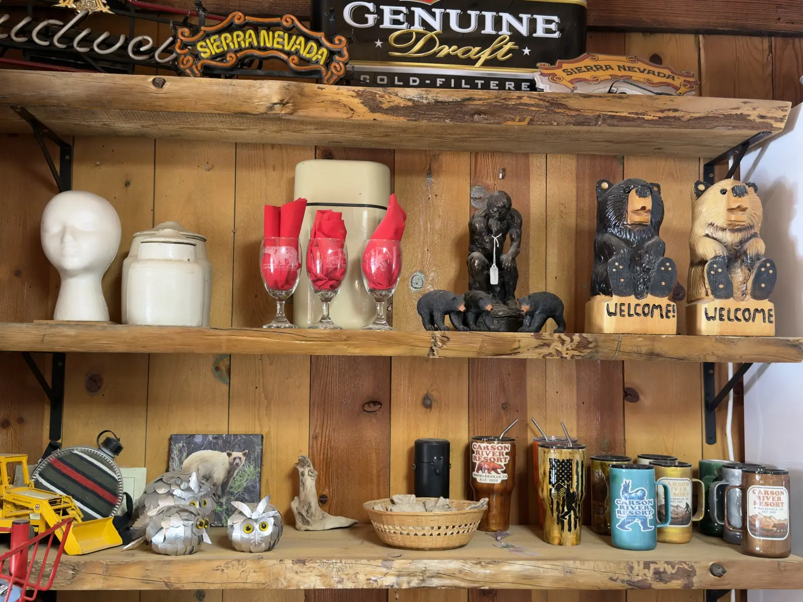 The resort's own mugs.